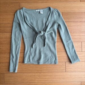 Odille vintage y2k Anthropologie sage wool babydoll sweater